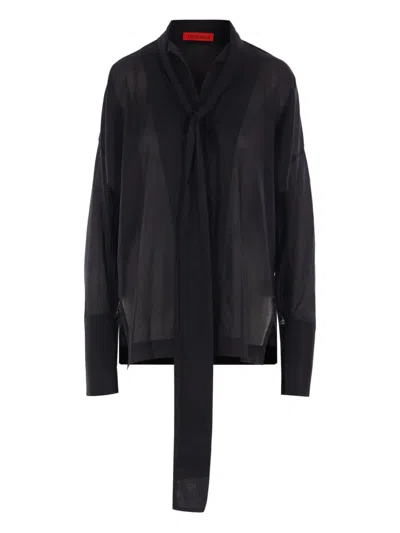 THE LATEST ATTACHED-SCARF BUTTONED SHIRT