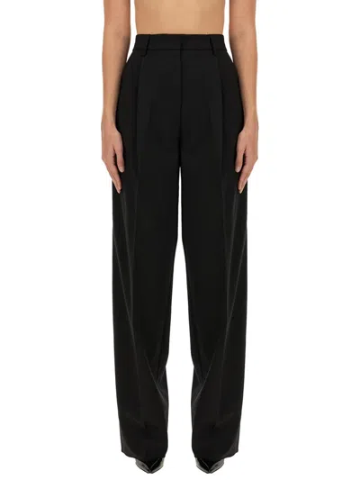 The Latest High Waist Wide Leg Tailored Pants In Black