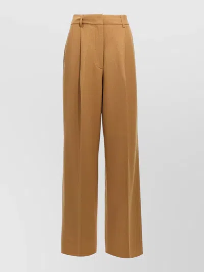 The Latest Axel Pants Wide Leg Pleated Front In Brown