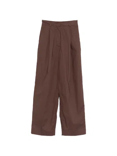 The Latest Axel Pleated Trousers In Brown