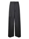 The Latest Pleated Wide-leg Trousers In Gold