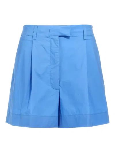 The Latest Thelatest 'bea' Shorts In Light Blue