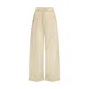 The Latest White Deva Pants In Yellow
