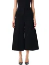 The Latest Bella Wide-leg Cropped Trousers In Black