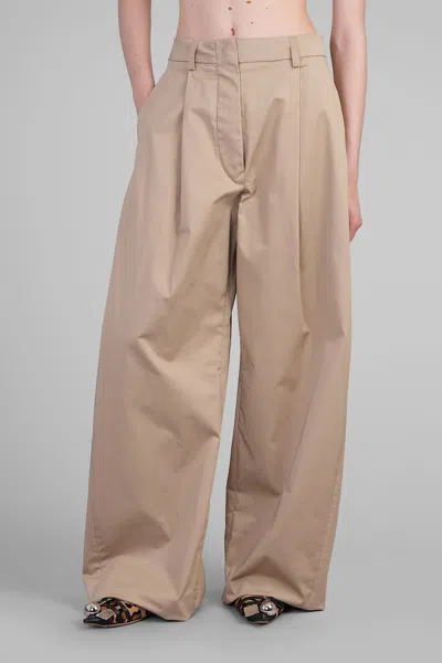 The Latest Billie 3111 Pants In Beige Cotton In Neutral