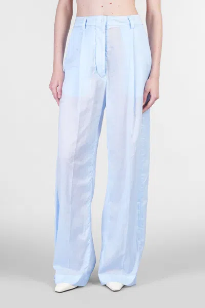 The Latest Billie 3111 Pants In Cyan Cotton In Blue
