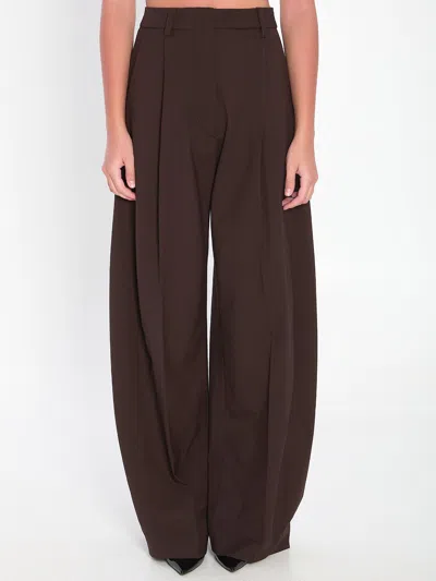 The Latest Pleated Pocket Trousers In Brown