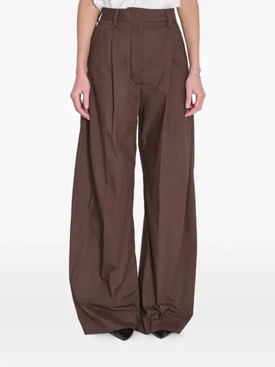 The Latest Billie Wide-leg Pants In Burgundy