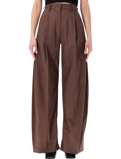 The Latest Billie Poplin Pants In Brown