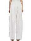 The Latest Thelatest Wide White Billie Trousers In White