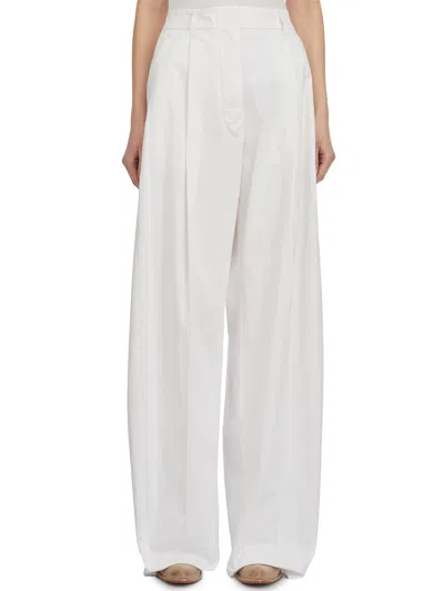 The Latest Billie Poplin White Trousers