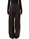 The Latest Billie Lightweight Poplin Trousers Black In Brown
