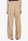 The Latest Elegant Stretch Cotton Pants In Nude