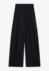 The Latest Billie Trousers In Black Cotton In Blue