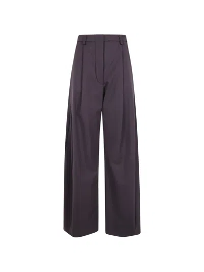 The Latest Billie Wool Blend Trousers In Brown