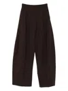 The Latest Billie Wool Blend Wide-leg Trousers In Brown