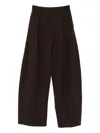 The Latest Billie Wool Blend Wide-leg Trousers In Brown