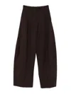 The Latest Billie Wool Blend Wide-leg Trousers In Brown