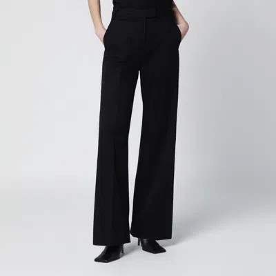 The Latest Black Cotton Palazzo Trousers
