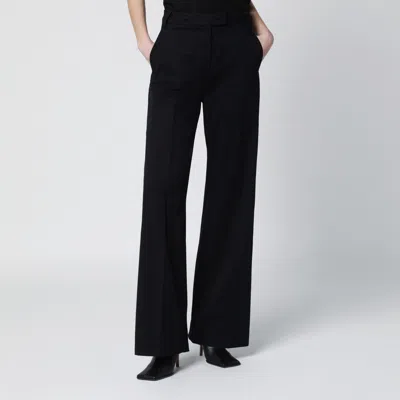 The Latest Thelatest Black Cotton Palazzo Trousers