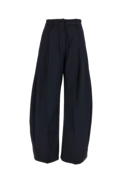 The Latest Blue Billie Wool-blend Wide-leg Pants In Black