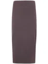The Latest "bree" Wool Polyester Ab Long Dress Clothing In Purple