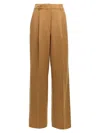 The Latest Slightly Wide Straight Leg Neutrals Trousers In Brown
