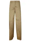 The Latest Brown Wide Leg Trousers In Gold