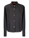 The Latest Black Long-sleeved Shirt With Classic Collar In Black