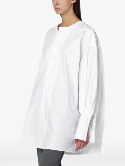 The Latest Long Sleeve Dress Side Slits Design In White