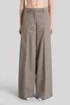 The Latest C-alma Pants In Taupe Wool In Brown