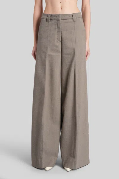 The Latest C-alma Pants In Taupe Wool In Brown