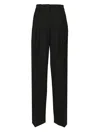 The Latest C-axel Straight Poli/lana Trousers Black In Black