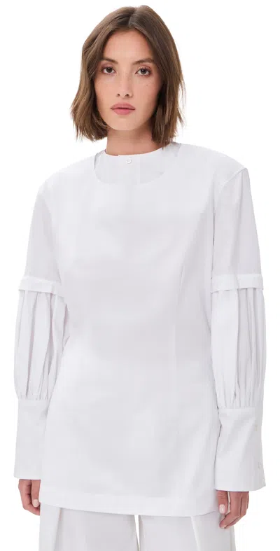The Latest Camicia Doppia Blouse White
