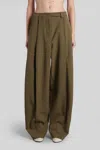 The Latest Cara 3116 Pants In Khaki Polyester In Green