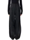 The Latest Tailored Wide Trousers With Pleats In Black