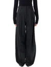 The Latest Wide-leg Trousers With High Waist In Black