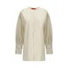 The Latest Cher Poplin Fermo Shirt In Neutral