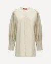 The Latest Cher Poplin Fermo Shirt In Neutral
