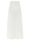 The Latest Thelatest Wide White Billie Trousers In White