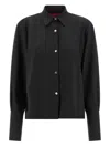 The Latest Black Long-sleeved Shirt With Classic Collar In Black