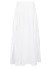 The Latest Cotton Long Skirt In White
