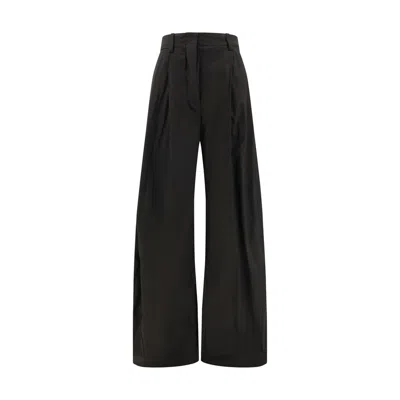 The Latest Cotton Wide Leg Pants In Black