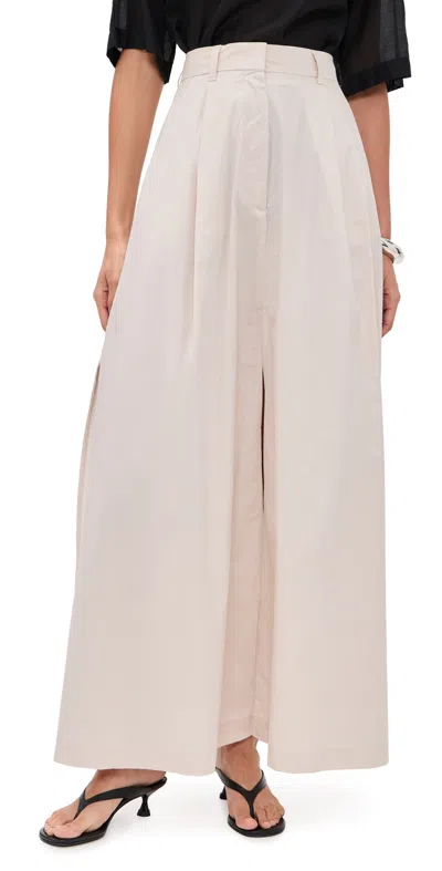 The Latest Daisy Popeline Skirt Sand In Neutral