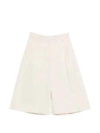 The Latest Dakota Pleated-front Tailored Shorts In Neutral