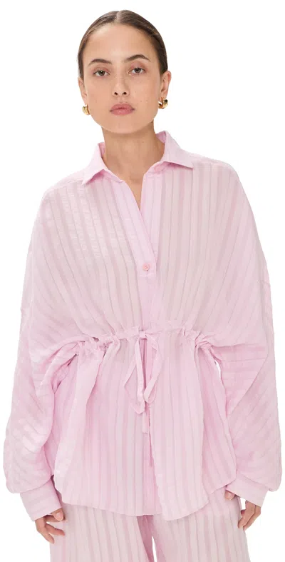 The Latest Dalida Fluid Stripe Shirt Pink