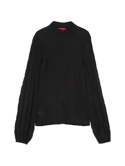 The Latest Dalila Textured Blouse In Black