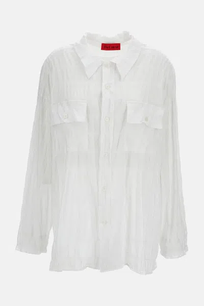 The Latest Daria Shirt Cotton Crinkled Effect In Brown