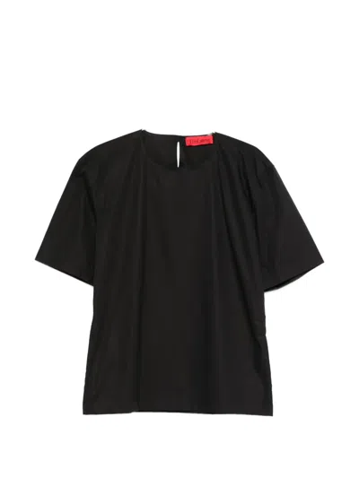 The Latest Dean Short-sleeve Blouse In Black