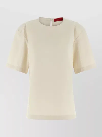 The Latest Dean Short Sleeve Round Neck Top In Neutral